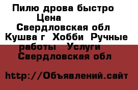 Пилю дрова быстро › Цена ­ 1 300 - Свердловская обл., Кушва г. Хобби. Ручные работы » Услуги   . Свердловская обл.